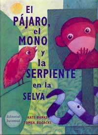 El pájaro, el mono y la serpiente en la selva