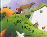 Una vaca en el tejado