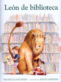 León de biblioteca