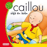 Caillou viaja en avión