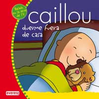 Caillou duerme fuera de casa