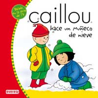 Caillou hace un muñeco de nieve