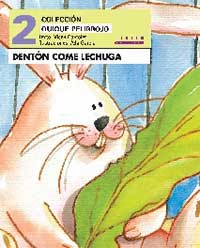Dentón come lechuga