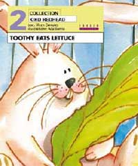 Toothy eats lettuce