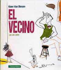 El vecino lee un libro