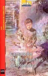 Camaleón en las tumbas de Menorca