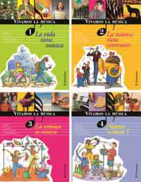Vivamos la música (4 tomos) + 2 CDs