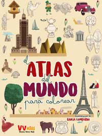 El atlas del mundo para colorear