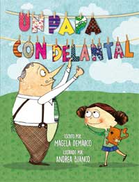 Un papá con delantal
