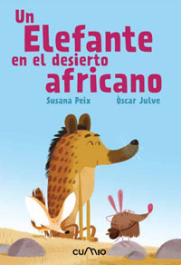 Un elefante en el desierto africano