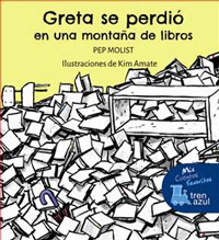 Greta se perdió en una montaña de libros