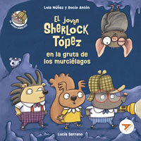 El joven Sherlock Tópez en la gruta de los murciélagos