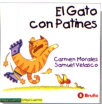 El gato con patines