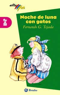 Noche de luna con gatos