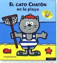 El gato Chatón en la playa