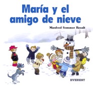 María y el amigo de nieve
