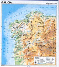 Mapa de Galicia