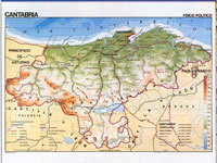Mapa de Cantabria