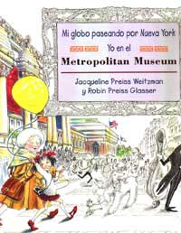 Mi globo paseando por Nueva York. Yo en el Metroplolitan Museum